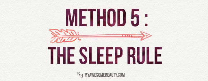 the sleep rule to get rid of face fat