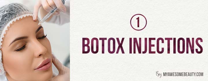 Botox injections for forehead