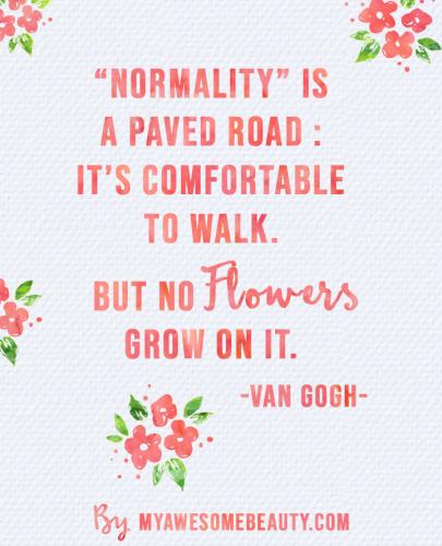 Normality is a paved road